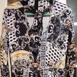 Plus Size Stylish Baroque Jumpsuit Women Sexy Elegant Long Straight Cocktail